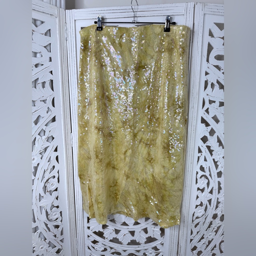 Anthropologie Tilda Sequin Slip Skirt NWT - Picture 3 of 6
